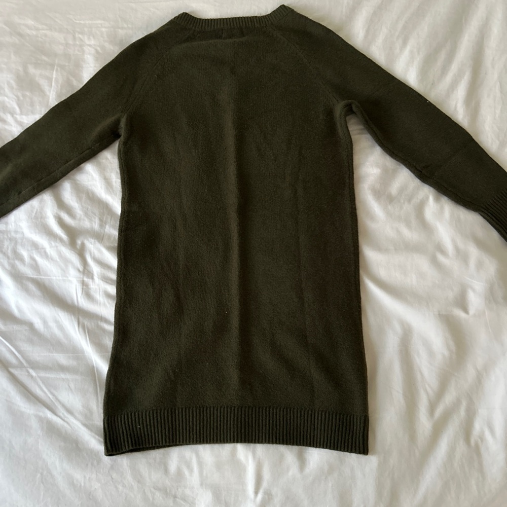 Old Navy Olive Green V-Neck SoSoft Sweater Dress - Picture 7 of 7